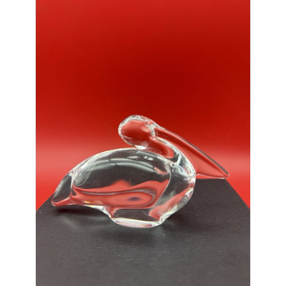 Baccarat Crystal Pelican Paperweight Figurine
